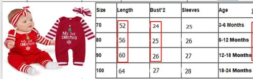 Burkashear grenouillère à manches longues de Noël bébé 0-24 mois barboteuse poches chapeau/capuche/bandeau col rond barboteuse de mon premier Noël cadeau de Noël - Image 8