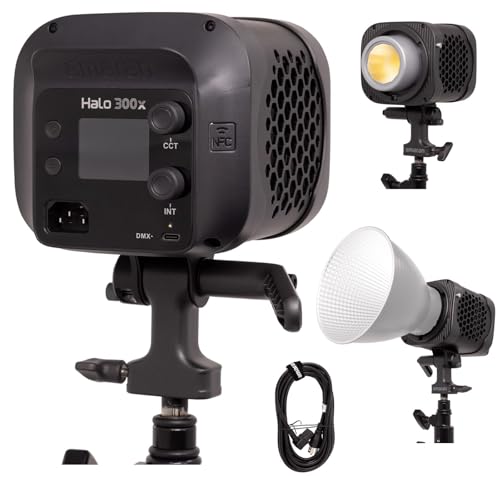 Amaran Halo 300x 60W �����O���C�g�A2700K-6500K �̓�F���x LED �r�f�I���C�g�A�����G�t�F�N�g�AV �}�E���g�o�b�e���[�݊�������A�|�[�g���[�g�ʐ^�A���C�u�X�g���[�~���O�ɑΉ�