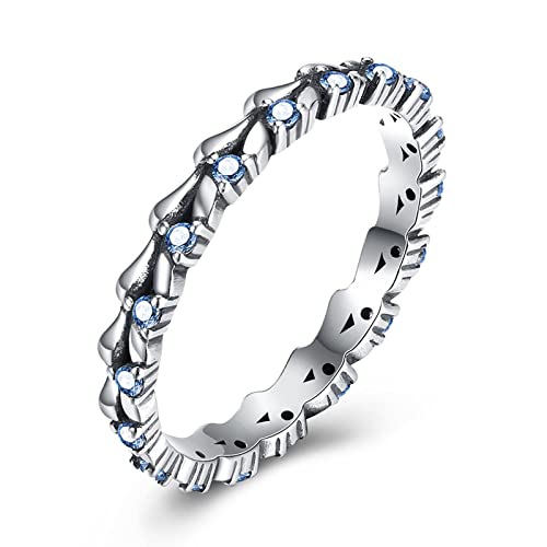 Alliances de mariage pour femmes bague vintage en argent et zircone