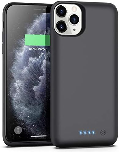 VOOE 7800mAh Battery Case for iPhone 11 Pro Max - Extended Portable Charging Pack, 6.5-inch Waterproof, Black