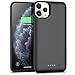 Battery Case for iPhone 11 Pro Max, 7800mAh Extended Portable Battery Pack Rechargeable Charging Case Smart Battery Case for iPhone 11 Pro Max External Battery Cover 6.5 inch Charging Case - Black