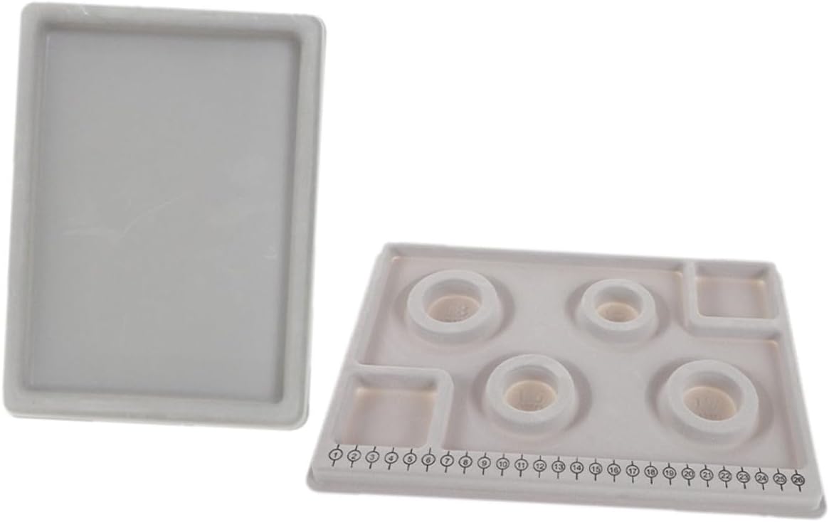 Gadpiparty 2Pcs Jewelry Bead Design Board Multi Functional Beading Tray for Bracelet Anklet Making Organizing Sorting Beads for DIY Jewelry Creation