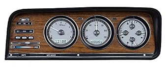 Dakota Digital 73-85 Jeep Wagoneer J-Trucks Analog Dash Gauge System Silver Alloy White VHX-73J-WAG-S-W