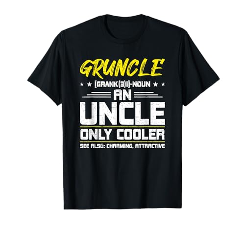 Gruncle Definition Gran Tío Sobrino Camiseta