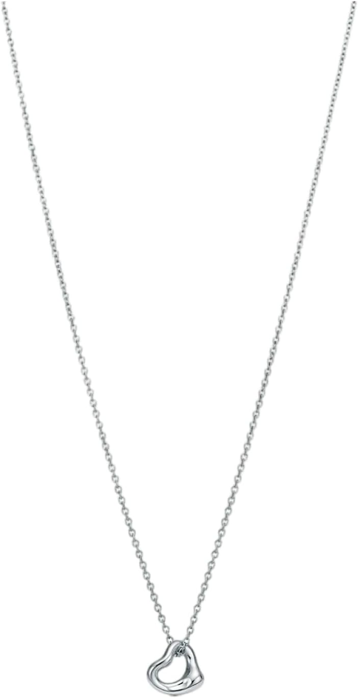 極美品 オールドティファニー オープンハート 5連 ネックレス シルバー