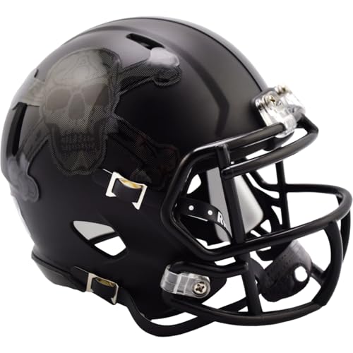 Army Black Knights Skull and Crossbones Black Revolution Speed Mini Football Helmet - New in Riddell Box