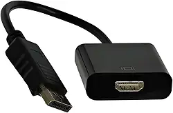 Cabo Adaptador Conversor DisplayPort para HDMI - 15cm (DisplayPort M X HDMI F)