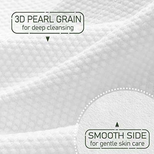 Wowotex Bamboo Disposable Face Towel Biodegradable Large Dry Face Wipes 60 Count/1 Box Extra Thick Soft Clean Facial Towels For Sensitive Skin, Makeup Removing, Facial Cleansing, Nursing, Travel #TOP3