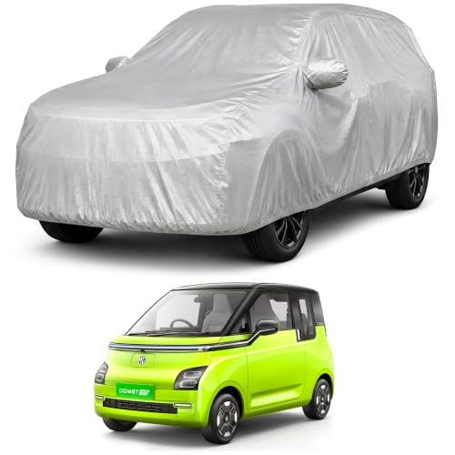 Image of Autofact Car Body Cover Compatible with Comet | Custom Fit Car Cover | 100% Water-Resistant| Triple-Stitched Lightweight Fabric | Dustproof | Indoor & Outdoor Use | Elastic Bottom