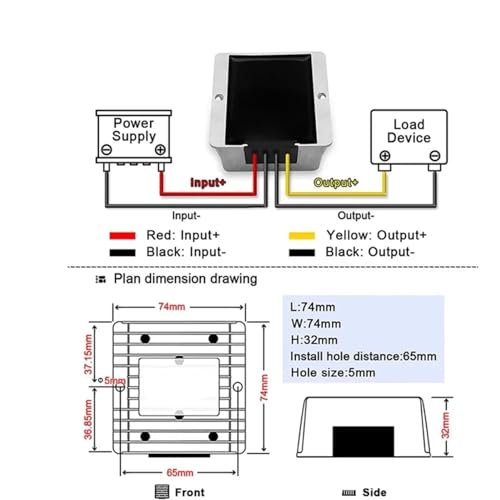 Convertisseur Boost 12v à 24 v régulateur de tension DC DC non isolé pour booster de puissance