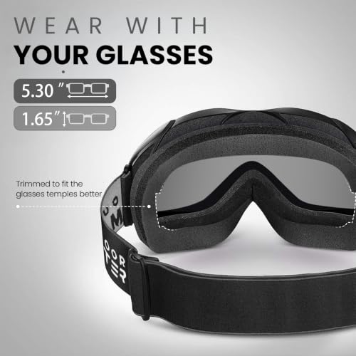 OutdoorMaster OTG Ski Goggles, Snowboard Goggles for Men, Women & Youth by OutdoorMaster - Image 3