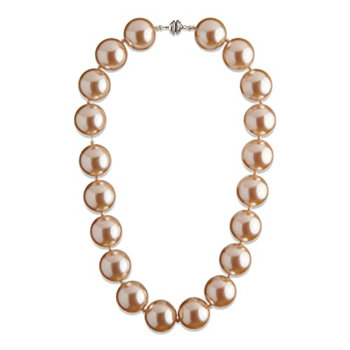 Hot Girls Pearls Cooling Necklace | Stylish Way to Stay Cool While Looking Hot | Free Insulated Travel Pouch Included with Every Item (Champagne, 20)