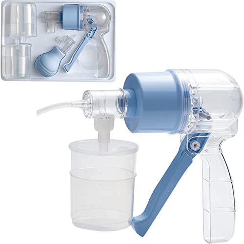 MJZYP Dispositif Manuel Portatif D'aspiration D'expectorations, Dispositif D'aspiration de Premiers Soins Respiratoires pour Les Patients, Pompe D'aspiration D'expectoration a Main