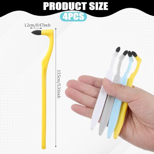JJUNW 4 Stück Zahnsteinentferner, Professionelle Zahnreinigung Zahnpflege Zahnpolierer Zahnbürste Teeth Stain Remover Zahnpflege Zahnradierer für Zahnsteinentfernung
