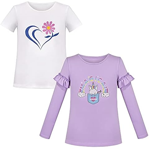 Sunny Fashion Girls Unicorn T-Shirt Set Cover