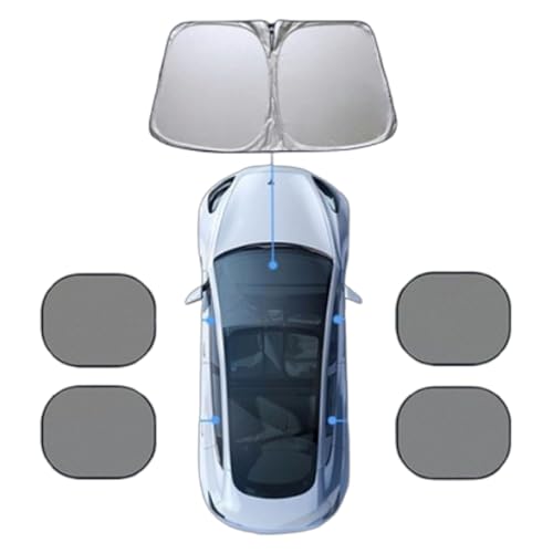 Pare-Soleil Pare-Brise Avant Dodge Challenger Accessoire Interieur Protection Titanium Silver
