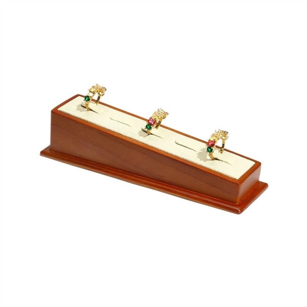 Pq7hKv2wD Jewellery Organiser Wooden ring display stand bracket holder