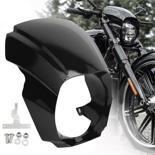 Masque avant de moto noir mat pour vos sorties custom en Harley Davidson Breakout