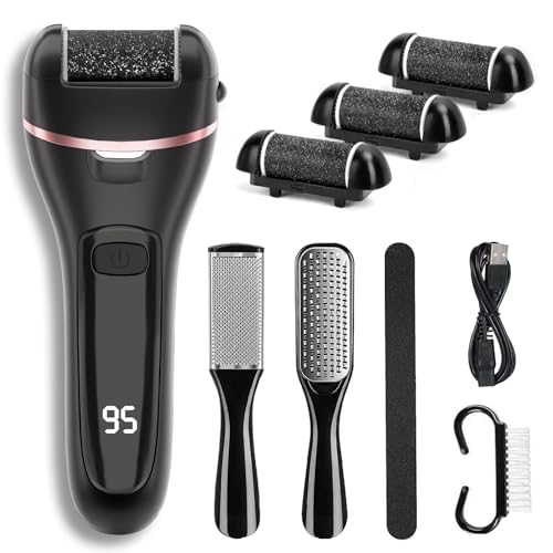 Electric Callus Remover with 3 Roller Heads and Speed