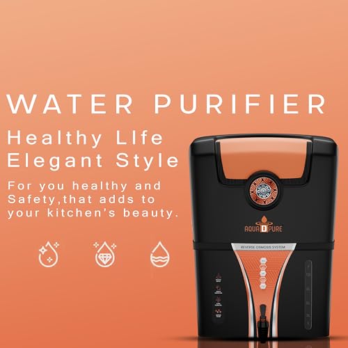 Image of AQUA D PURE 4 in 1 Copper RO Water Purifier with UV, UF and TDS Controller | 12Litre | Fully Automatic Function and Best For Home and Office