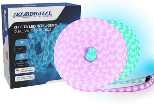 Kit Fita LED Inteligente 10 Metros RGB Wi-Fi Resistencia a Água (...