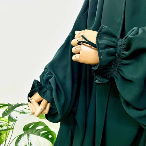 Image of NAZNEEN Saudi Jilbab Full Length and Noise Pc MATT NIDA Fabric with extra panel to cover face