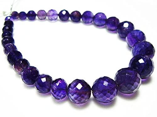 Améthyste ronde facettée 4-8mm pour fabriquer vos propres bracelets de lithothérapie