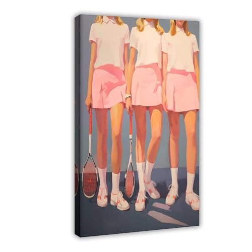 YFET Retro Tennis Girl Preppy Room Girly Pink Apartment Soft