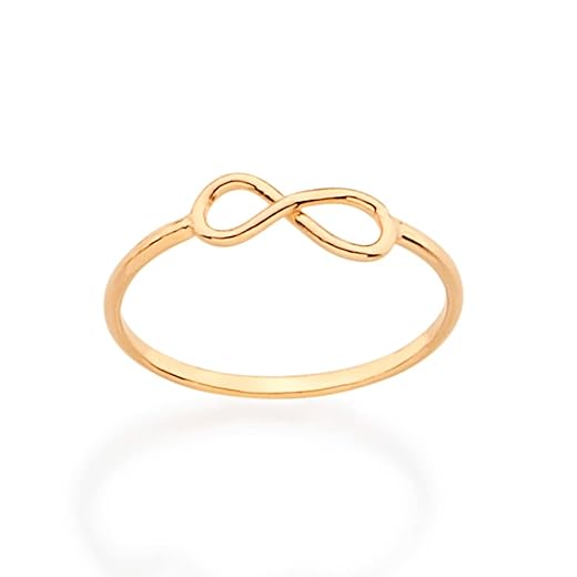 Anel infinito folheado a ouro - 511815 - Rommanel Tamanho:16