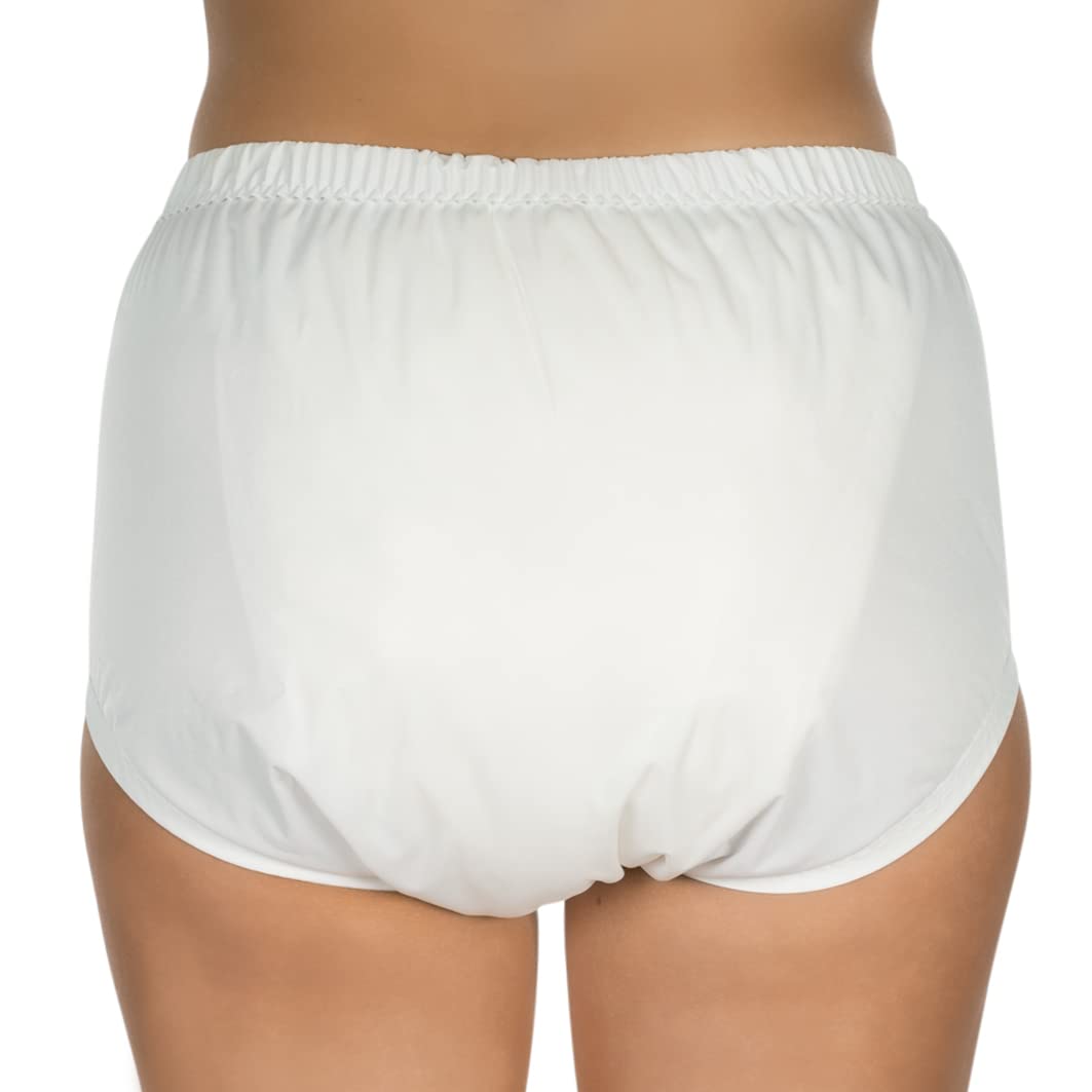 Suprima 1288 001 majtki z poliuretanu, kolor biały, do średnich i ciężkich nietrzymania moczu (Unisex L)