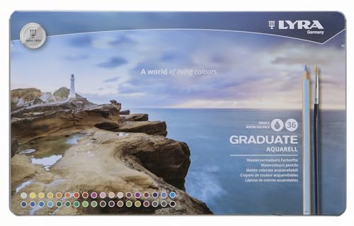 LYRA Graduate Matite Acquerellabili 36 pz col. assortiti