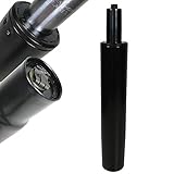 Silla de oficina con resorte de presión de gas de alta calidad Silla giratoria Silla ejecutiva en diferentes versiones - en negro o cromo - diferentes longitudes