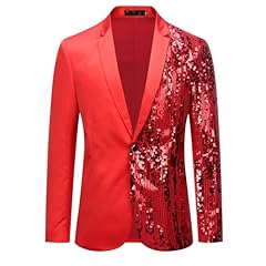 Colorblocking Sequin - Red