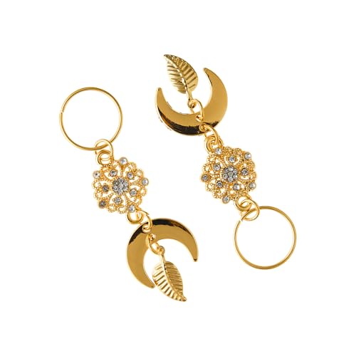 Red by Kiss Premium Luxury Braid Charms, Hair Decorative Accessories for Braids & Locs, Gold Silver Shiny, Lightweight & Durable (Luxury)