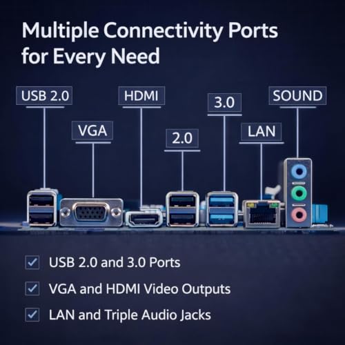 Image of Assembled Desktop PC Core i5-4570s /4570 (USB 3.0 II WiFi II HDMI || VGA || Ethernet || HD Graphics 4600 || Win 11) Basic Software Installed (256, GB, 16, GB)