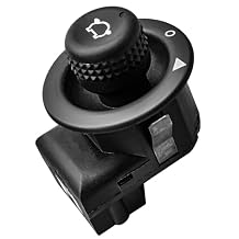TIKSCIENCE Rearview Mirror Control Switch Fit for Ford Fiesta 2013-2019 Transit-150 250 350 350HD 2015-2023 Replace 3L2Z17B676AA CA6T17B676AA, Knob Exterior Rear View Mirror Switch
