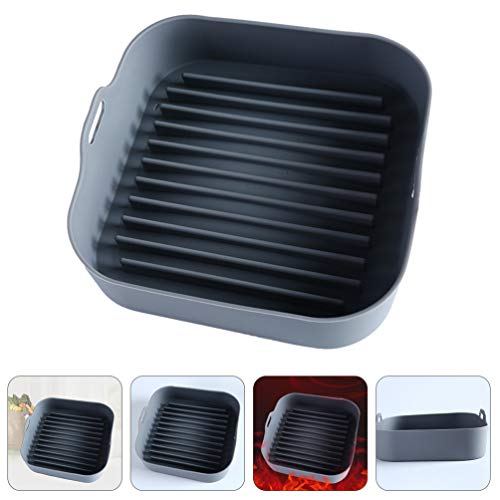 Cabilock Recipiente de resfriamento para aquecimento de alimentos de silicone para fritadeira a ar e