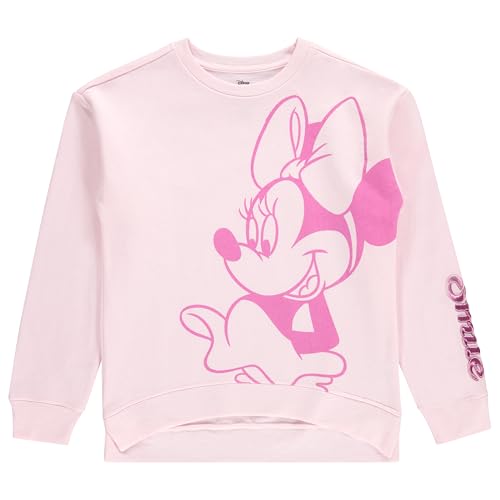 Image of Disney Girls Minnie Mouse Crewneck Sweatshirt and Shorts Clothing Set- Little and Big Girl Sizes 4-16