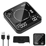 BOOKOO Báscula de Café con Temporizador, 0,1 g & 0,1 g/s de Alta Precisión, USB Recargable Báscula de Espresso, 3 Modos, Conexión Bluetooth App, Mini Báscula Precisión para Café Espresso y...