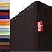 Produktbild r-up Passt Spannbettlaken 140x200-160x200 bis 35cm Höhe viele Farben 100% Baumwolle 130g/m² Oeko-Tex stressfrei auch für hohe Matratzen (anthrazit)