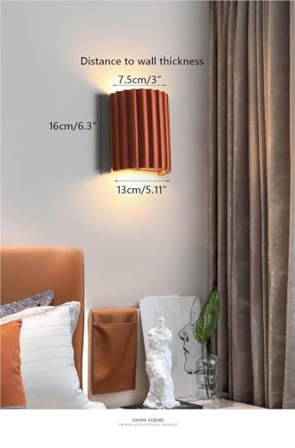 Luces de pared for mesita de noche en resina para lectura en dormitorio 2