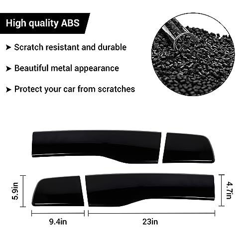 Hoolcar Tail Light Lamp Cover Guard Trim Bezel Frame Decor Exterior Accessories Compatible with 2011-2014 Dodge Charger, Smoked Black by Hoolcar - Image 4