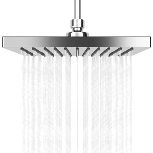 AiQInu 8 Zoll Eckig Duschkopf Regendusche,Verstellbarer...