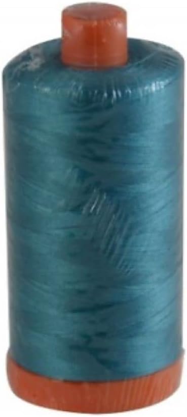 Aurifil 4182 Medium Turquoise Cotton Thread, Quilt,Sewing, 50 Wt. Mako,1422 Yds.
