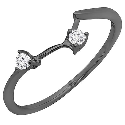 Dazzlingrock Collection Eh2Xg[ zCg_Ch w p (0.10Jbgd J[ I-J NeB I2-I3) ubNbL 10K zCgS[h, zCg_Ch ubNbL