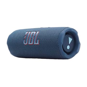 JBL Flip 7, altifalante Bluetooth portátil sem fios potente, bateria de 16 h, resistente à água IP68, à prova de poeira e quedas, som Pro, AI Sound Boost, compatível com Auracast, azul