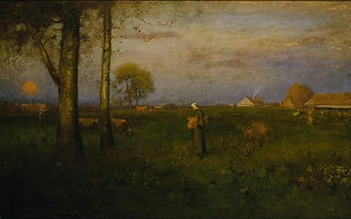 Peinture sur Toile Le coucher du soleil pour Décoration de la Chambre à Coucher