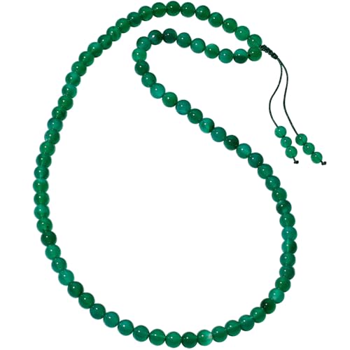 Collier long de protection contre le stress en pierres et cristaux