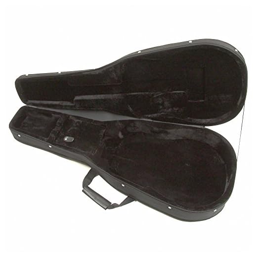 KINSMAN HFW2 - Estuche para guitarra acústica, color negro