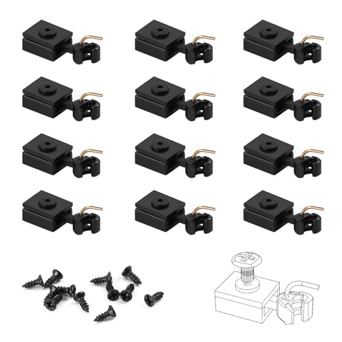 6 Pairs N Scale 1:160 E-Z Mate Magnetic Knuckle Couplers with Box Lid Pocket Cover with Screws for Freight Car Trains Railroad (Short Couplers and Box)
